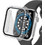 Leewello LW-409 Πλαστική Θήκη με Προστασία Οθόνης για Apple Watch 7 / 8 / 9 45mm Διαφανής