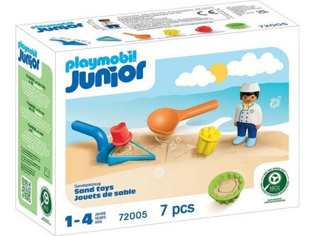 Playmobil Junior Παιχνίδια Στην Άμμο Με Τον Παγωτατζή για 1-4 Ετών 72005
