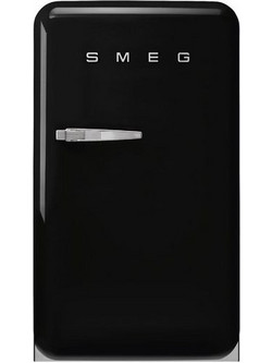 Smeg 50's Style FAB10HRBL6 Retro Μονόπορτο Ψυγείο 135lt Υ97xΠ54.5xΒ65.9cm Μαύρο