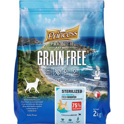 Princess Premium Adult Sterilised Grain Free with Poultry & Swordfish 2kg