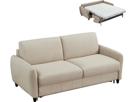 HomeMarkt ETUDINE Διθέσιος Καναπές Κρεβάτι Μπεζ 185x97x87cm HM3311.02