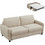 HomeMarkt ETUDINE Διθέσιος Καναπές Κρεβάτι Μπεζ 185x97x87cm HM3311.02
