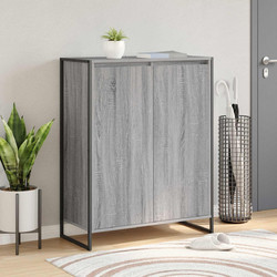vidaXL Παπουτσοθήκη Ξύλινη Γκρι M79xΠ36xΥ100cm 886465