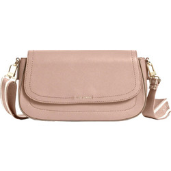 Ted Baker Louiize Webbing Γυναικεία Τσάντα Χιαστί από Δερματίνη Nude με Ιμάντα 281393