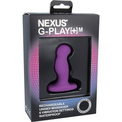 Nexus G-Play Medium Πρωκτική Σφήνα Ασύρματη με Δόνηση 8cm Μωβ