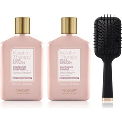 Alfaparf Milano Keratin Therapy Σετ Περιποίησης Μαλλιών με Κερατίνη Conditioner 250ml + Βούρτσα + Σαμπουάν 250ml