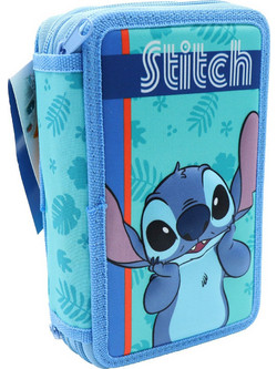 Giotto Stitch Κασετίνα Γεμάτη με 2 Θήκες Γαλάζια 8565644
