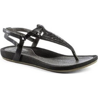 Teva Capri Δερμάτινα Γυναικεία Σανδάλια Μαύρα 1003970