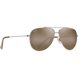 Maui Jim MJ0589S-003 Ανδρικά Γυαλιά Ηλίου Aviator Μεταλλικά Χρυσά με Καφέ Φακό