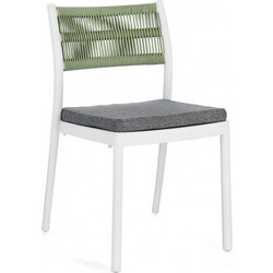 Kare Design Alvin Καρέκλα Κήπου Πολυπροπυλενίου Λευκή 0650000