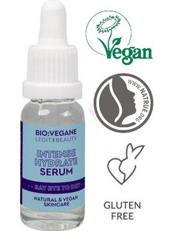 Bio Vegane Legit Beauty Intense Hydrating Ενυδατικό Serum Προσώπου με Υαλουρονικό 15ml