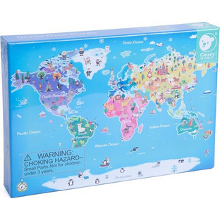 Παιδικό Puzzle Classic World Παγκόσμιος Χάρτης 48 Κομμάτια