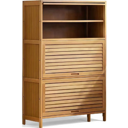Nextdeco Παπουτσοθήκη Bamboo Φυσικό Χρώμα M60xΠ32xΥ106cm 524347
