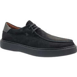 Kricket Ανδρικά Μοκασίνια Boat Shoes Καστόρινα Μαύρα 24X-1034B-34