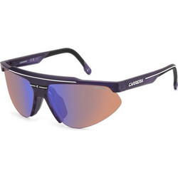 Carrera CA15/S 1JZ/HP Αθλητικά Ανδρικά Γυαλιά Ηλίου Μάσκα Μαύρα με Μπλε Φακό