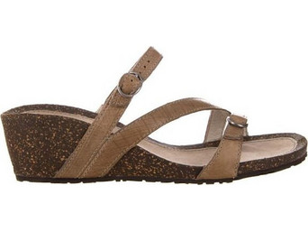 Teva Ventura Wedge Καλοκαιρινές Γυναικείες Πλατφόρμες Χαμηλές Δερμάτινες Ταμπά 8-3-65-0070