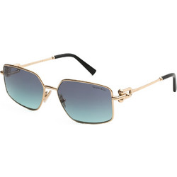 Tiffany & Co TC3111 62029S Γυναικεία Γυαλιά Ηλίου Ορθογώνια Μεταλλικά Χρυσά με Μπλε Φακό