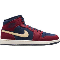 Jordan Air 1 Mid SE Ανδρικά Sneakers Μποτάκια Μπορντό IO7449-600
