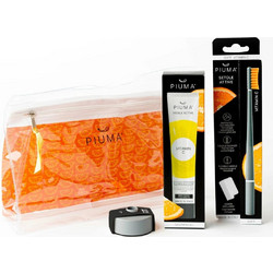 Piuma Vitamin C Οδοντόβουρτσα Γκρι + Οδοντόκρεμα 75ml + Νεσεσέρ