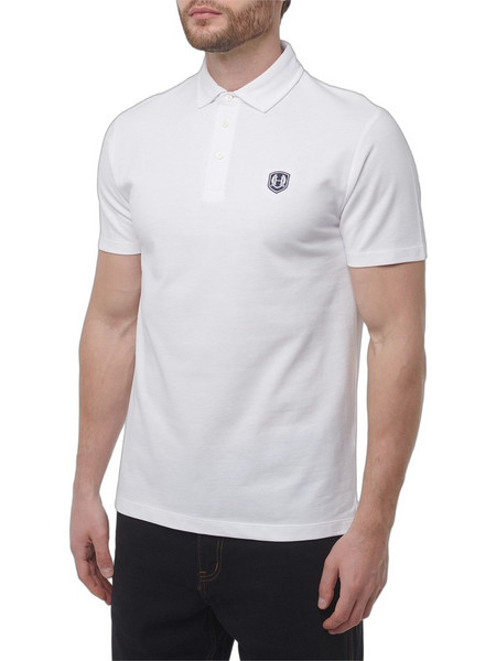 Hackett Ανδρική Μπλούζα Polo Κοντομάνικη Λευκή HM563413