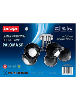 ActiveJet AJE Paloma Κρεμαστό Φωτιστικό Οροφής Πολύφωτο E27 5901443391869