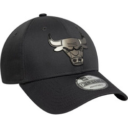 New Era Chicago Bulls Nba Metallic 9FORTY Ανδρικό Καπέλο Jockey Snapback Υφασμάτινο Μαύρο 60771847