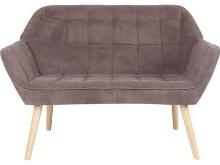 Woodwell Alma Διθέσιος Καναπές Βελούδινος Καφέ 127x70x82cm Ε7141,83
