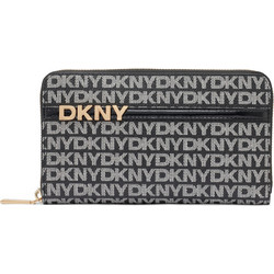 DKNY Μεγάλο Γυναικείο Πορτοφόλι με Φερμουάρ Μαύρο R5215M28