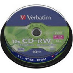 Verbatim DataLifePlus Εγγράψιμα CD-RW 12x 700MB Cake Box 10τμχ