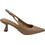 Elenross Γόβες Slingback Λουστρίνι με Λεπτό Χαμηλό Τακούνι Μπεζ GS10225W