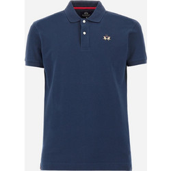 La Martina Ανδρική Μπλούζα Polo Κοντομάνικη Navy Μπλε CCMP12PK20107017