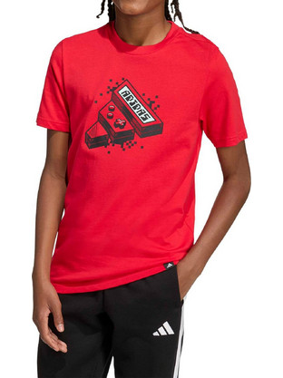 Adidas Gaming Graphic Παιδικό T-Shirt Κοντομάνικο Κόκκινο KA0529