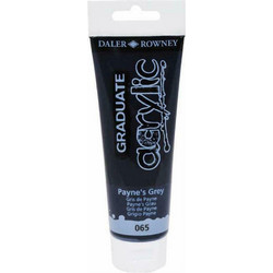 Daler-Rowney Graduate 065 Paynes Grey Ακρυλικό Χρώμα Ζωγραφικής 120ml