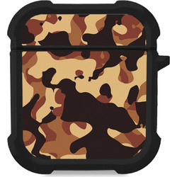 Sonique Camouflage Army Series Θήκη Σιλικόνης για Apple AirPods 1 / 2 Καφέ 01