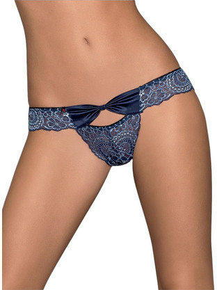 Obsessive Auroria Charming Γυναικείο Sexy Brazil με Δαντέλα Navy Μπλε 23108994111