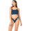 Cottonhill Γυναικείο Sexy String με Δαντέλα Πετρόλ CH0151