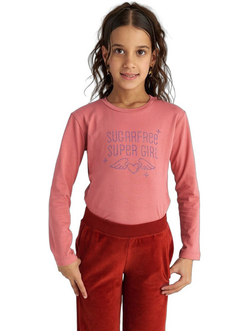 Sugarfree Παιδικό T-Shirt Μακρυμάνικο Ροζ 25632050