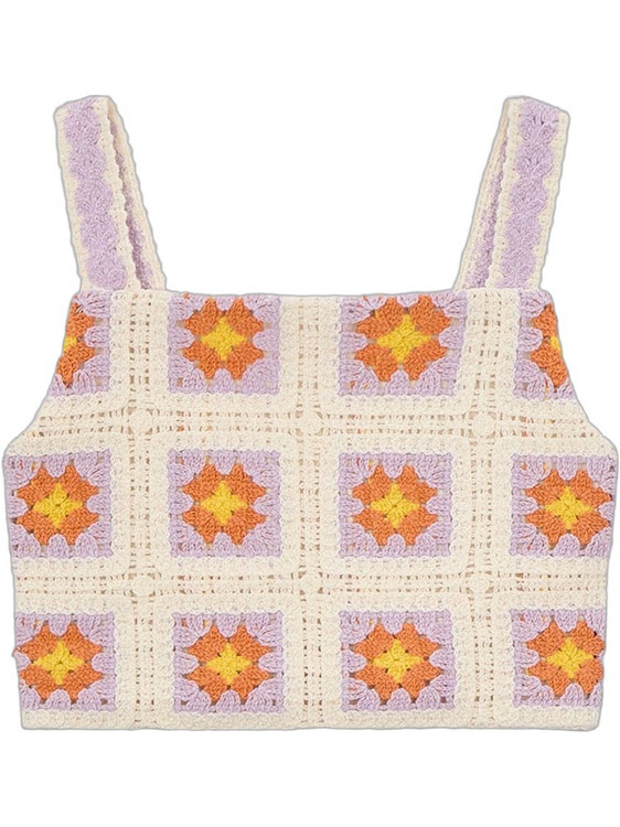Mayoral Παιδικό Crop Top Αμάνικο Λιλά Πορτοκαλί 26-03029-067