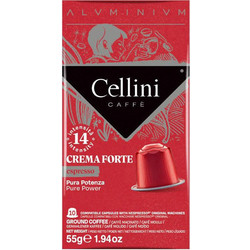 Cellini Κάψουλες Espresso Crema Forte Συμβατές με Μηχανή Nespresso 10τμχ