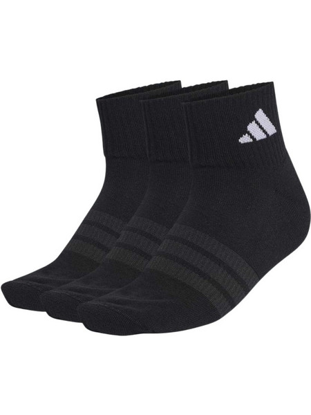 Adidas Ανδρικές Κάλτσες Κοντές Μαύρες 3Pack KC9633
