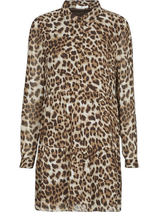 Les Petites Bombes Mini Καθημερινό Φόρεμα Μπεζ V64R036-PRINT-FAUVE