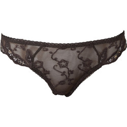 Luna Eternity Γυναικείο Sexy String με Δαντέλα Καφέ 2854