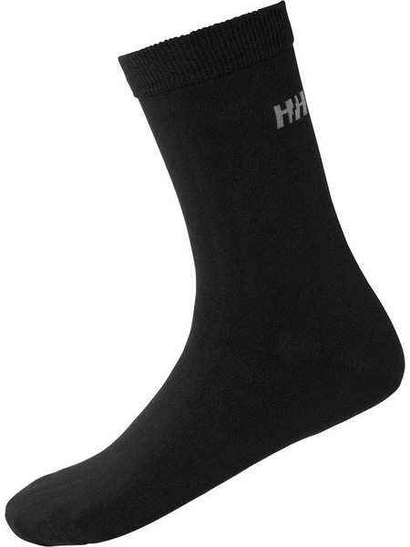 Helly Hansen Βαμβακερές Ανδρικές Κάλτσες Ψηλές Μαύρες 3Pack 67482-990