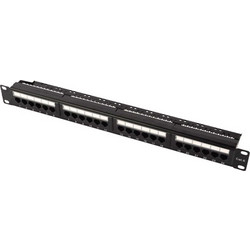 PowerOn PP-C6-U24 Patch Panel Rack 1U 19" 24 Θυρών Cat.6 Unshielded UTP