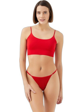 Cottonhill Γυναικείο Sexy String Κόκκινο CH6116