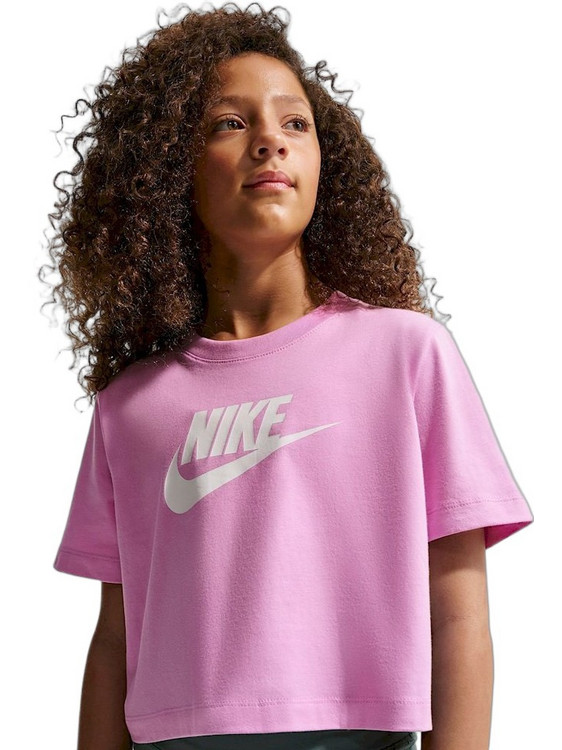 Nike Παιδικό T-Shirt Κοντομάνικο Ροζ FZ5548-503