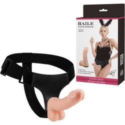 Baile Ultra Cyberskin Harness Strap On με Dildo 18.5cm Flesh