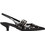 Corina Γόβες Slingback Δερμάτινες με Λεπτό Χαμηλό Τακούνι Μαύρες M5772