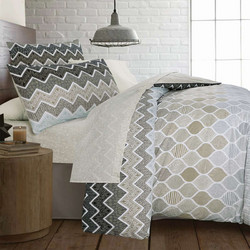 Espree Σετ Σεντόνια Υπέρδιπλα Βαμβακερά 160x200 Kiris Beige