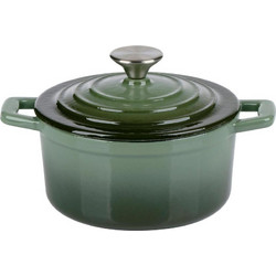 Alpina Μαντεμένια Κατσαρόλα Εμαγιέ 14cm 0.8lt Green